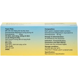 Thuốc Nexzac-40 Torrent điều trị trào ngược dạ dày - thực quản, viêm loét dạ dày - tá tràng (3 vỉ x 10 viên)