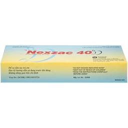 Thuốc Nexzac-40 Torrent điều trị trào ngược dạ dày - thực quản, viêm loét dạ dày - tá tràng (3 vỉ x 10 viên)