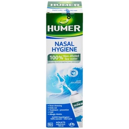 Xịt mũi người lớn Humer 150 Nasal Hygiene Adulte 150ml giúp vệ sinh mũi hàng ngày cho người trên 15 tuổi