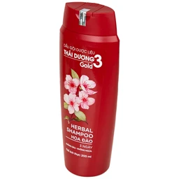 Dầu gội dược liệu Thái Dương 3 Hoa Đào làm mềm mượt và bồng bềnh tóc (200ml)