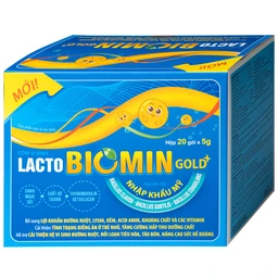Cốm vi sinh bổ sung lợi khuẩn đường ruột Lacto Biomin Gold+ New (20 gói x 5g)