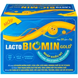 Cốm vi sinh bổ sung lợi khuẩn đường ruột Lacto Biomin Gold+ New (20 gói x 5g)