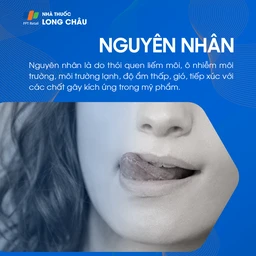 Nguyên nhân chàm môi do dị ứng và khô da