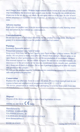 Xịt phủ vết thương, vết bỏng Farmactive Silver Spray 125ml giúp bảo vệ làm lành vết thương