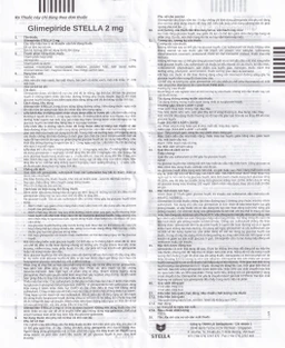 Thuốc Glimepiride Stella 2mg kiểm soát đường huyết cao ở bệnh tiểu đường típ 2 (3 vỉ x 10 viên)