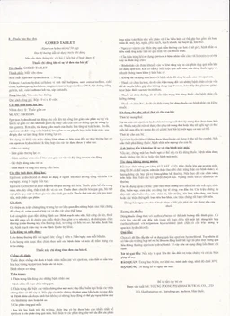 Thuốc Gored 50mg Young Poong điều trị hội chứng đốt sống cổ, viêm quanh khớp vai (10 vỉ x 10 viên)