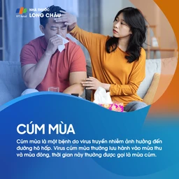 Cúm mùa (Influenza seasonal) là một bệnh lý do virus truyền nhiễm ảnh hưởng đến đường hô hấp