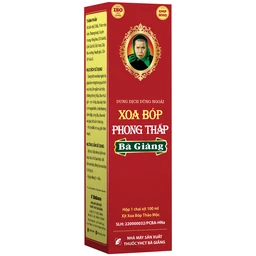 Xịt xoa bóp phong thấp Bà Giằng 100ml giúp giảm chứng phong thấp, đau mỏi, suy tĩnh mạch