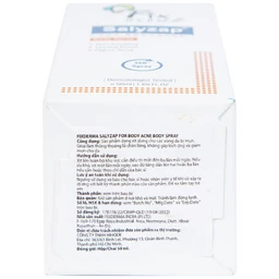 Xịt mụn lưng Fixderma Salyzap 50ml
