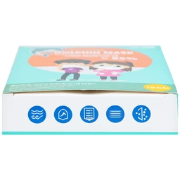 Khẩu trang trẻ em 4 lớp 3D Dolphin Mask (10 cái) ngăn khói bụi, vi khuẩn và giọt bắn