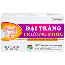 Thuốc Đại Tràng Trường Phúc điều trị viêm loét đại tràng, rối loạn tiêu hóa (3 vỉ x 10 viên)