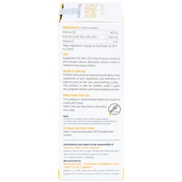 Dung dịch bổ sung Vitamin D3, DHA, EPA tăng đề kháng, giảm nguy cơ còi xương Vitamin D3+ DHA Hatro (20ml)