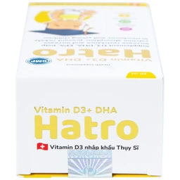 Dung dịch bổ sung Vitamin D3, DHA, EPA tăng đề kháng, giảm nguy cơ còi xương Vitamin D3+ DHA Hatro (20ml)