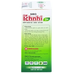 Siro hỗ trợ giảm ho tiêu đờm Ích Nhi 3+ Nam Dược (90ml)
