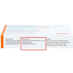 Thuốc Concor Cor 2.5mg Merck điều trị suy tim mãn tính (3 vỉ x 10 viên) 3