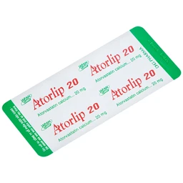 Thuốc Atorlip 20mg DHG điều trị tăng cholesterol toàn phần và LDL-cholesterol (3 vỉ x 10 viên)