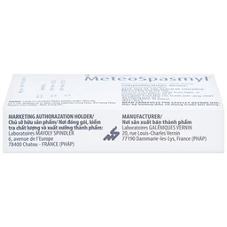 Thuốc Meteospasmyl Mayoly Spindler điều trị các rối loạn đường ruột (2 vỉ x 10 viên)