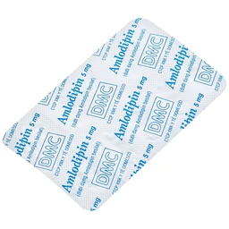 Thuốc Amlodipin 5mg Domesco điều trị tăng huyết áp, đau thắt ngực (3 vỉ x 10 viên)