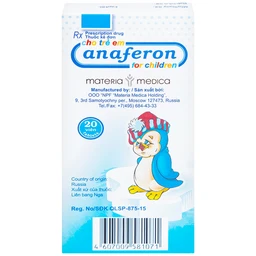 Thuốc Anaferon For Children Materia điều trị và dự phòng nhiễm virus (1 vỉ x 20 viên)