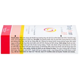 Thuốc Tardyferon B9 Pierre Fabre dự phòng thiếu sắt, acid folic cho phụ nữ có thai (3 vỉ x 10 viên)