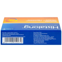 Thuốc Histalong 10mg Dr. Reddy điều trị viêm mũi theo mùa và viêm màng kết (2 vỉ x 10 viên)