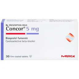 Thuốc Concor 5mg Merck điều trị tăng huyết áp, đau thắt ngực (3 vỉ x 10 viên)