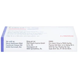 Thuốc Concor 5mg Merck điều trị tăng huyết áp, đau thắt ngực (3 vỉ x 10 viên)