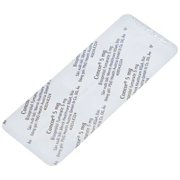 Thuốc Concor 5mg Merck điều trị tăng huyết áp, đau thắt ngực (3 vỉ x 10 viên)