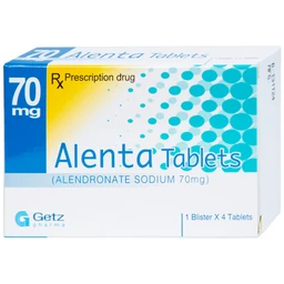 Thuốc Alenta 70mg Getz điều trị loãng xương (1 vỉ x 4 viên)