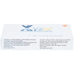 Thuốc Xyzal 5mg GSK điều trị triệu chứng viêm mũi dị ứng theo mùa (1 vỉ x 10 viên) 