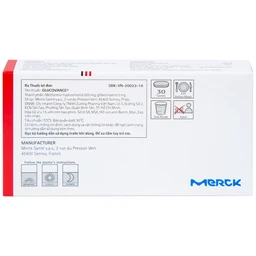 Thuốc Glucovance 500mg/5mg Merck điều trị bệnh đái tháo đường típ 2 (2 vỉ x 15 viên)