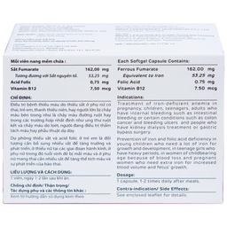 Thuốc Ferrovit MEGA We care điều trị thiếu máu do thiếu sắt (5 vỉ x 10 viên)