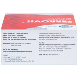 Thuốc Ferrovit MEGA We care điều trị thiếu máu do thiếu sắt (5 vỉ x 10 viên)