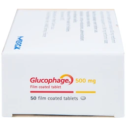 Thuốc Glucophage 500mg Merck điều trị đái tháo đường típ 2 (5 vỉ x 10 viên)
