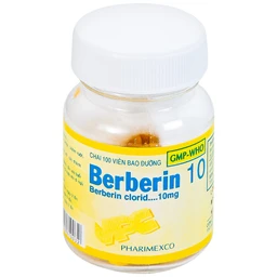 Thuốc Berberin 10mg Pharimexco điều trị lỵ, viêm ruột, tiêu chảy (100 viên)