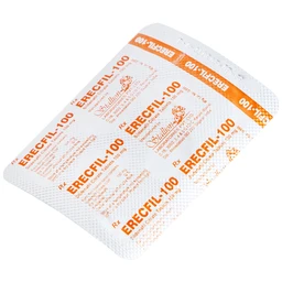 Thuốc Erecfil-100 Sildenafil Citrate điều trị rối loạn cương dương (1 vỉ x 4 viên)