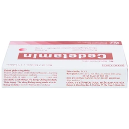 Thuốc Cedetamin Khapharco điều trị viêm mũi dị ứng, mày đay (2 vỉ x 15 viên)