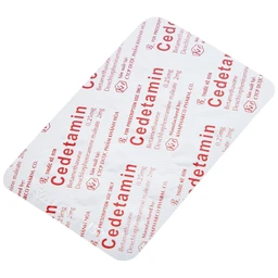 Thuốc Cedetamin Khapharco điều trị viêm mũi dị ứng, mày đay (2 vỉ x 15 viên)