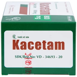 Viên nén Kacetam 800mg Khapharco điều trị rung giật cơ có nguồn gốc vỏ não, thiếu máu não (10 vỉ x 10 viên) 7