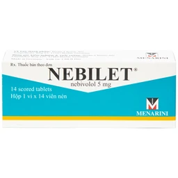 Viên nén Nebilet 5mg Menarini điều trị tăng huyết áp và suy tim mạn tính (1 vỉ x 14 viên)