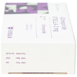 Thuốc Glimepiride Stella 2mg kiểm soát đường huyết cao ở bệnh tiểu đường típ 2 (3 vỉ x 10 viên)