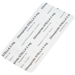 Thuốc Glimepiride Stella 2mg kiểm soát đường huyết cao ở bệnh tiểu đường típ 2 (3 vỉ x 10 viên)