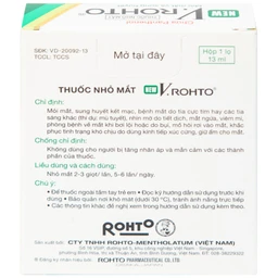 Thuốc nhỏ mắt New V.Rohto điều trị mỏi mắt, sung huyết kết mạc (13ml)