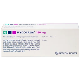 Viên nén Mydocalm 150 Gedeon điều trị sự tăng trương lực cơ xương (3 vỉ x 10 viên)