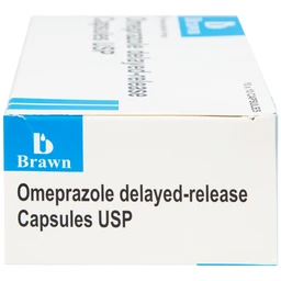 Thuốc Omeprazole 20mg Delayed Release Brawn điều trị loét dạ dày tá tràng (10 vỉ x 10 viên)