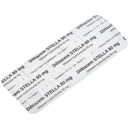 Thuốc Diltiazem Stella 60mg điều trị và dự phòng cơn đau thắt ngực (3 vỉ x 10 viên)