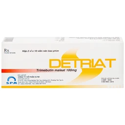 Thuốc Detriat điều trị triệu chứng đau, rối loạn chuyển vận ruột, khó chịu đường ruột (2 vỉ x 10 viên)
