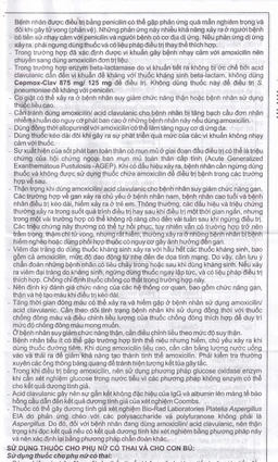 Thuốc Cepmox-Clav 875mg/125mg Imexpharm điều trị viêm xoang cấp tính do vi khuẩn, viêm tai giữa cấp tính (2 vỉ x 7 viên)