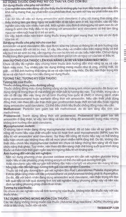 Thuốc Cepmox-Clav 875mg/125mg Imexpharm điều trị viêm xoang cấp tính do vi khuẩn, viêm tai giữa cấp tính (2 vỉ x 7 viên)