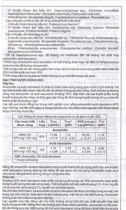 Thuốc Cepmox-Clav 875mg/125mg Imexpharm điều trị viêm xoang cấp tính do vi khuẩn, viêm tai giữa cấp tính (2 vỉ x 7 viên)